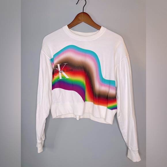 Calvin Klein PRIDE Collection Cotton Pullover Sweater (M) - Picture 2 of 15